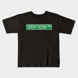 Great Ocean Road Street Sign Kids T-Shirt